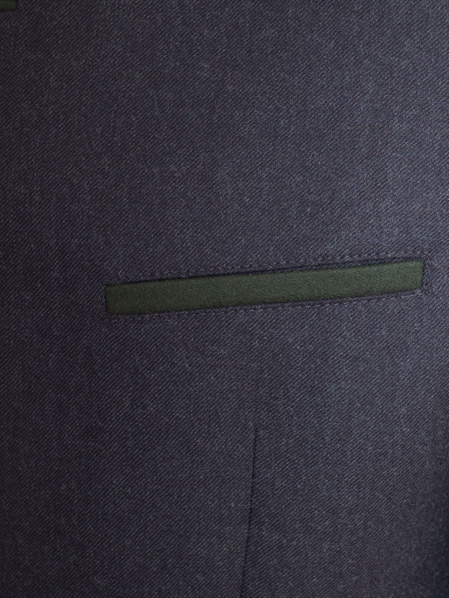 Schloß Orth Flanell-Anzugsjacke Gerlos anthrazit Slim #4
