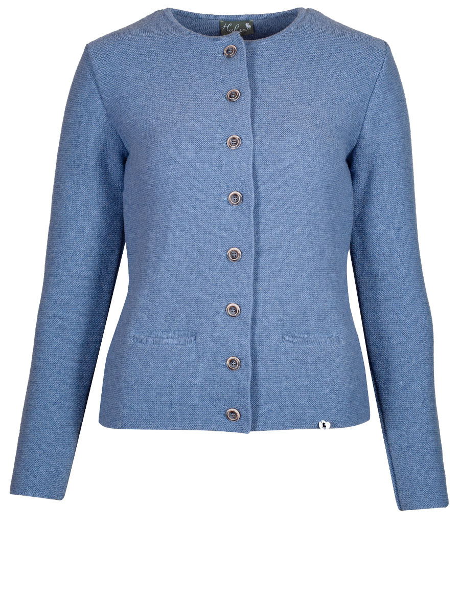 Huber Damen Strickjacke Illi, rauchblau #1