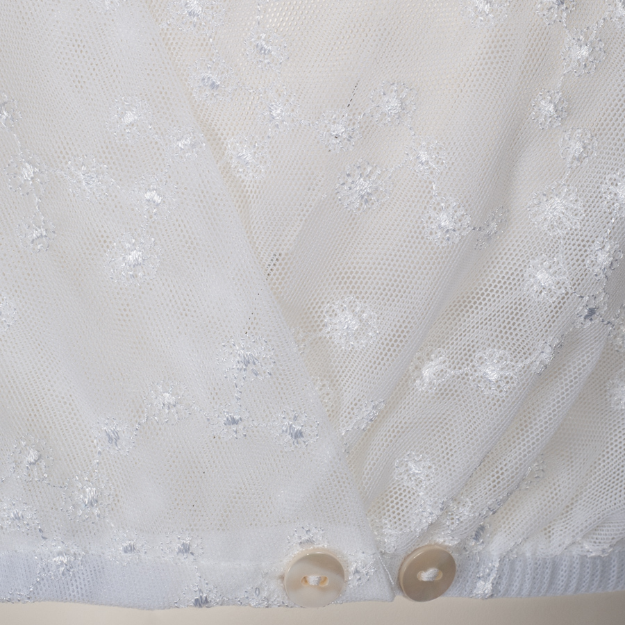 Waldorff Tüll-Dirndlbluse weiß, 3/4-Arm #5