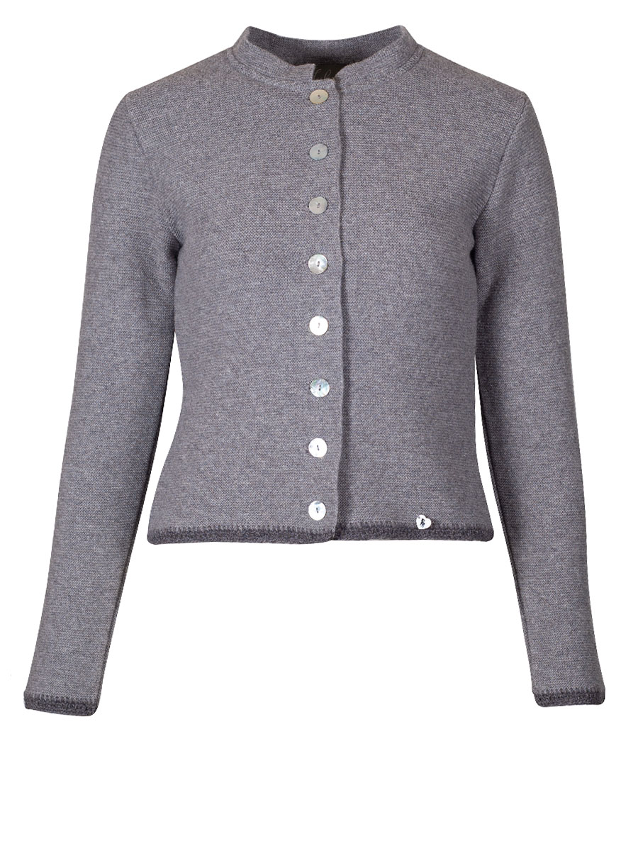 Huber Damen Strickjacke Nelly, grau-steingrau #1
