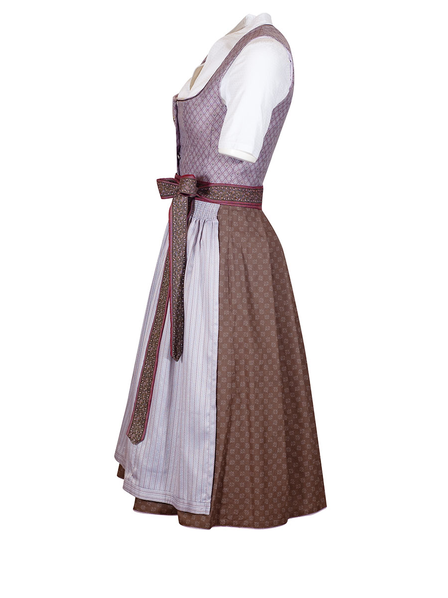 Country Line Dirndl, rose-oliv, festlich, 70lg #2