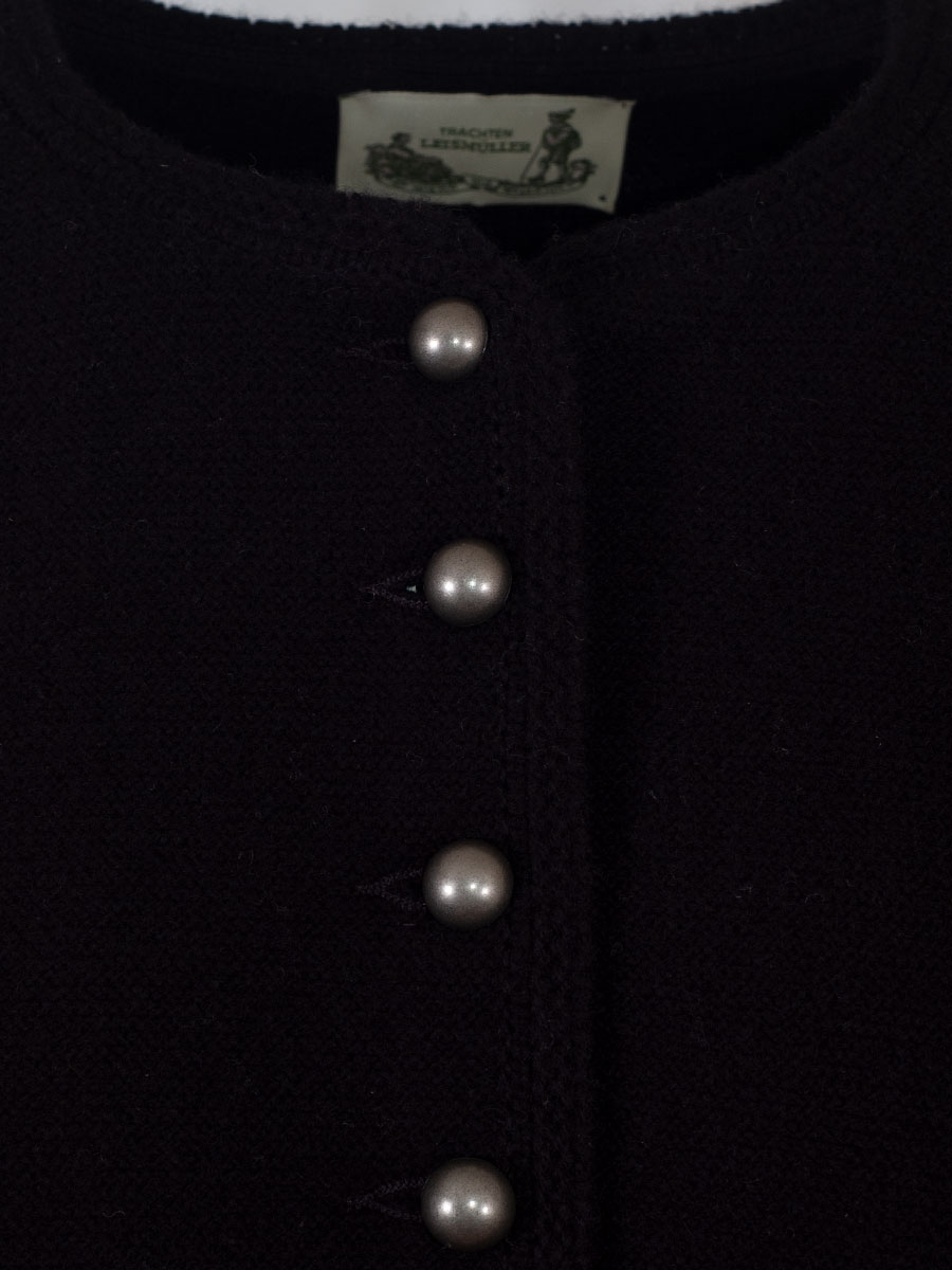 Astrifa Capua Dirndl-Strickjacke, schwarz, Kugelknöpfe #4