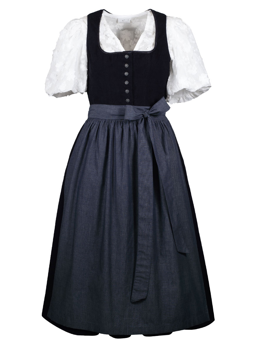 Hammerschmid Corddirndl Almsee, dunkelblau, 80lg #1