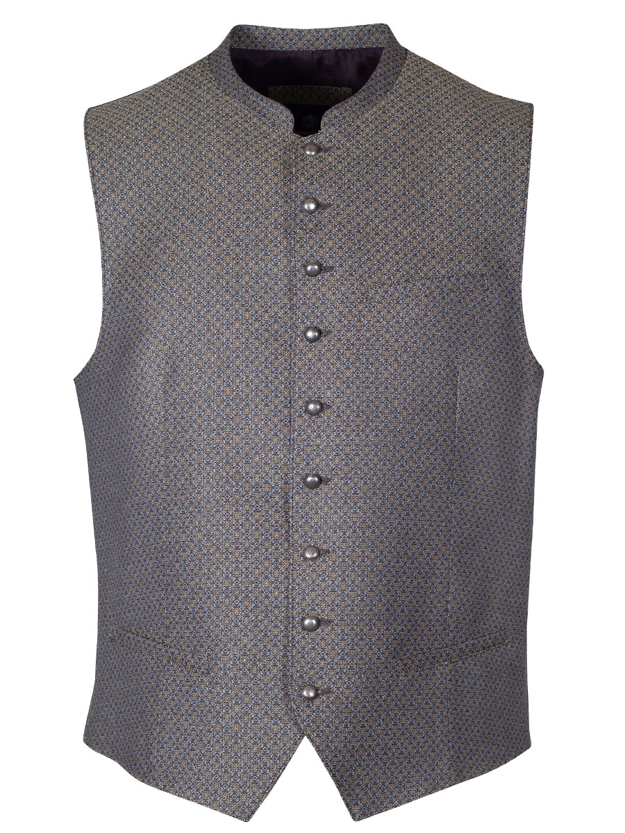 Hammerschmid Herrenwesten Noah, grün-blau, schwarzer Rücken, Slim Fit #1