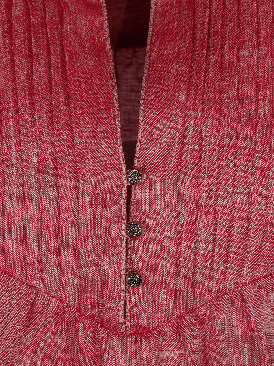 Anno Domini Leinenkleid Hitzgwandl Lena, rot #4