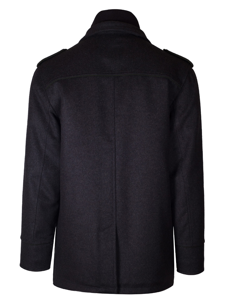 Schloß Orth Outdoorjacke Wörgel, anthrazit, Strickkragen #2