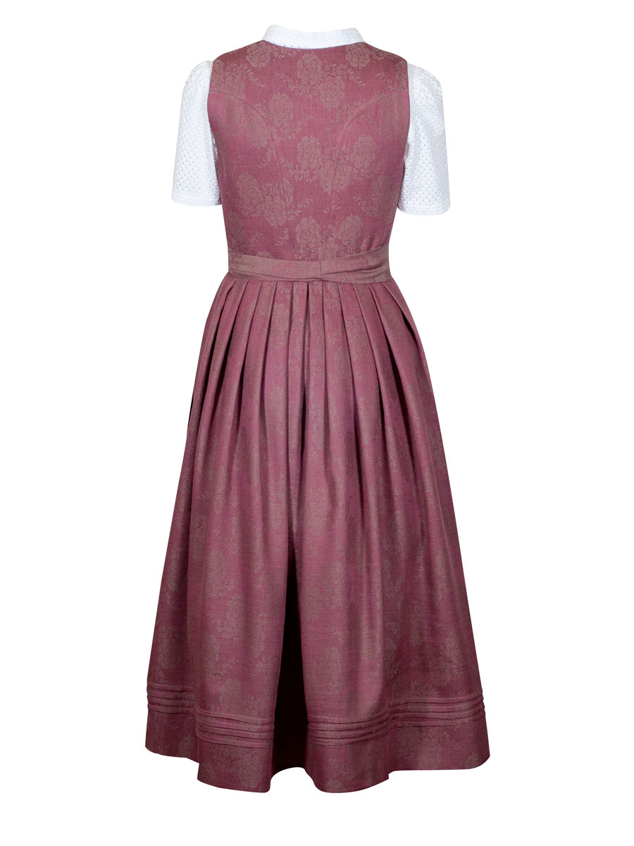 Gottseidank Dirndl Monika, kirschrot, hochwertig, festlich, 80cm #4