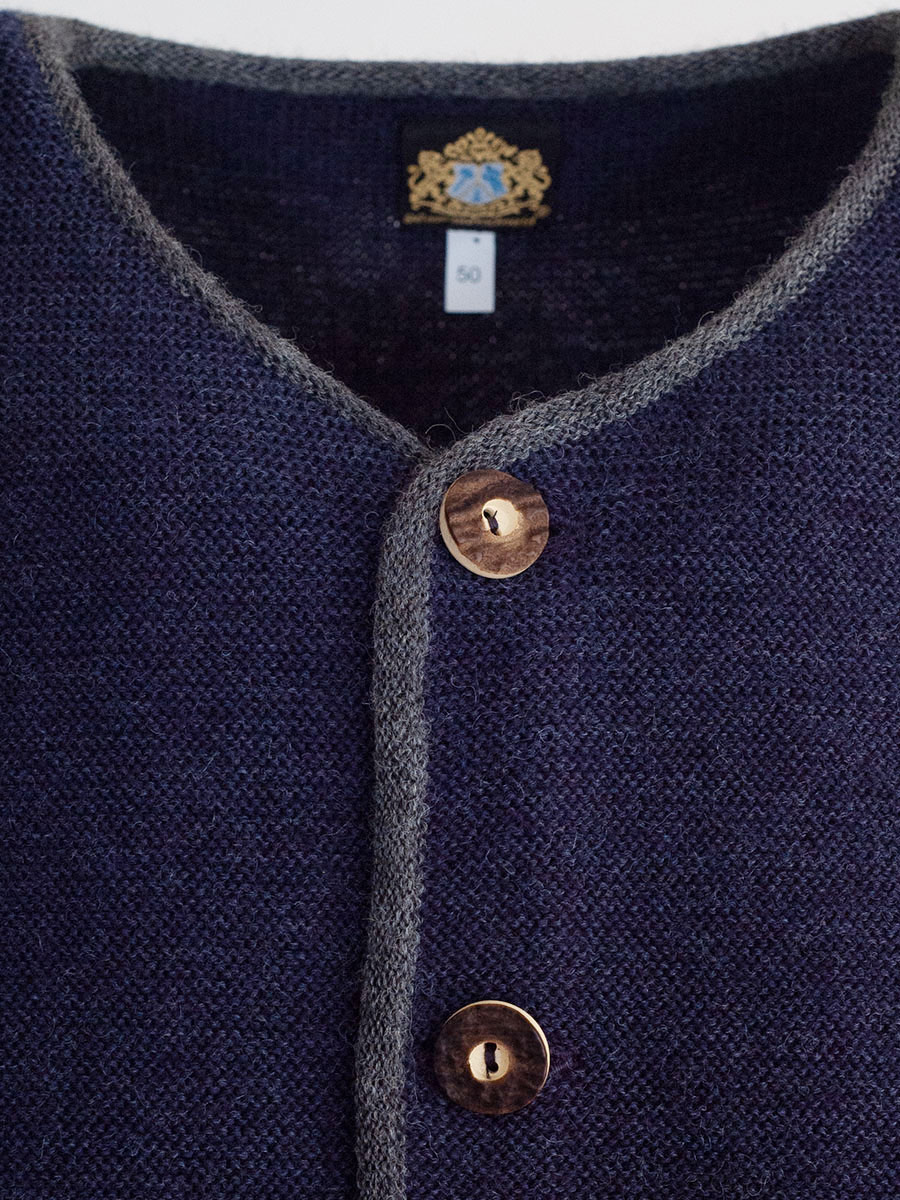 Hammerschmid Simon Strickjacke, blau mit dunkelgrau #2