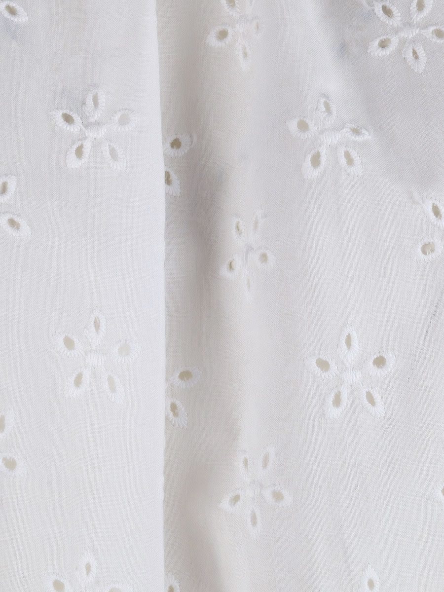 Anna Damenbluse, weiß, Top, Rüschenkragen #4