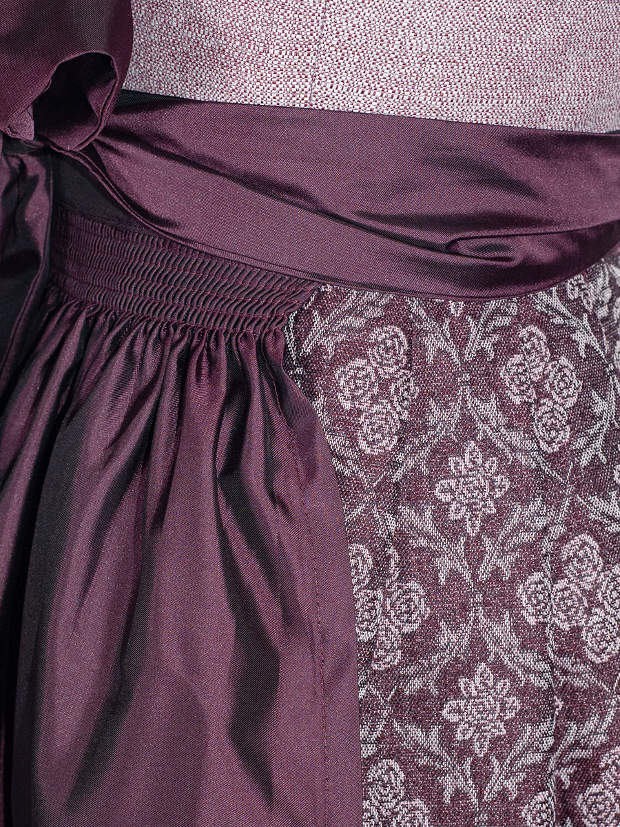 Hammerschmid Koflersee Dirndl, weinrot, gemustert, 80lg #4