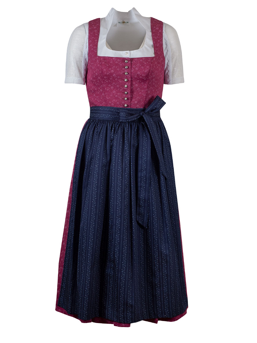 Wenger Herlinde Baumwolldirndl, beere-blau,  80cm #1