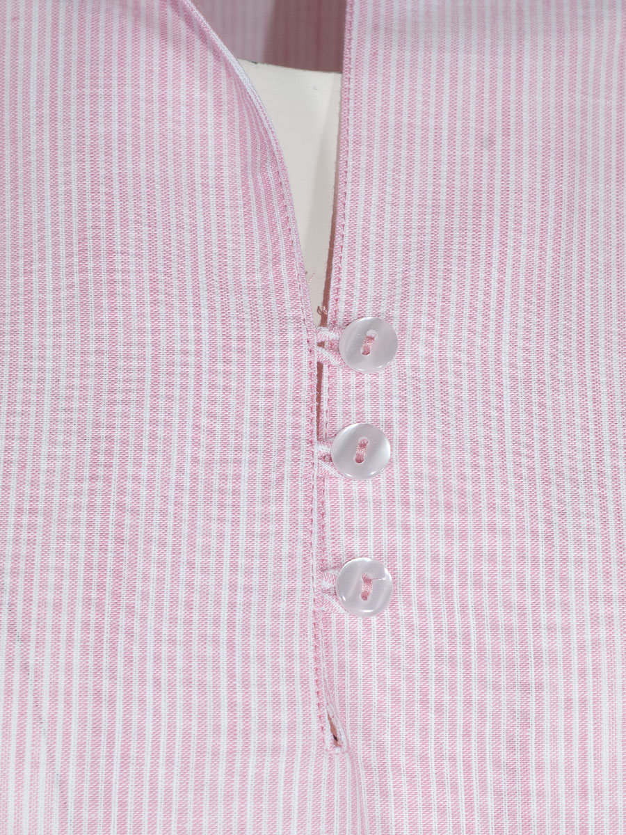 Berwin & Wolff  Damenbluse, rosa gestreift, Stehkragen, Schlupfbluse #4