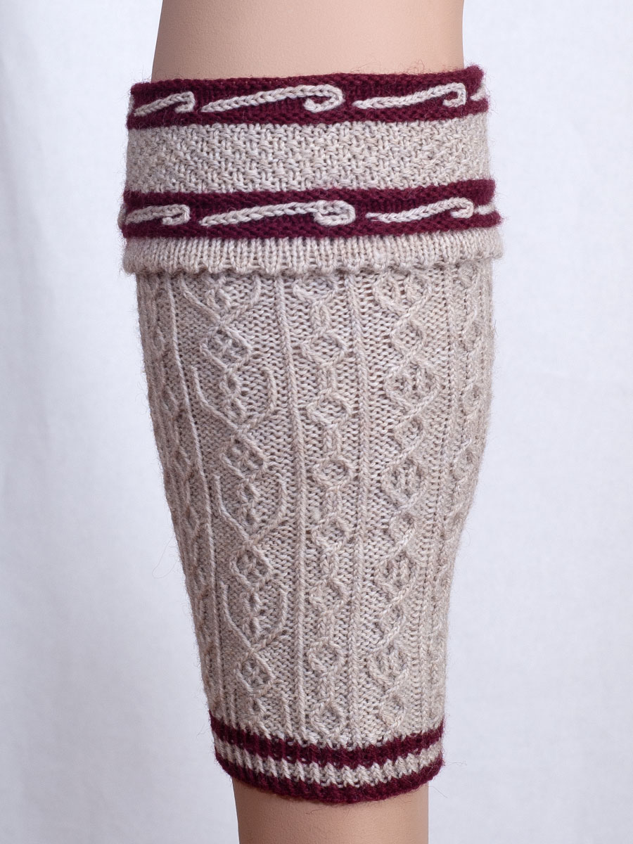 hausg'macht Ennslinger Loferl, beige-weinrot #4