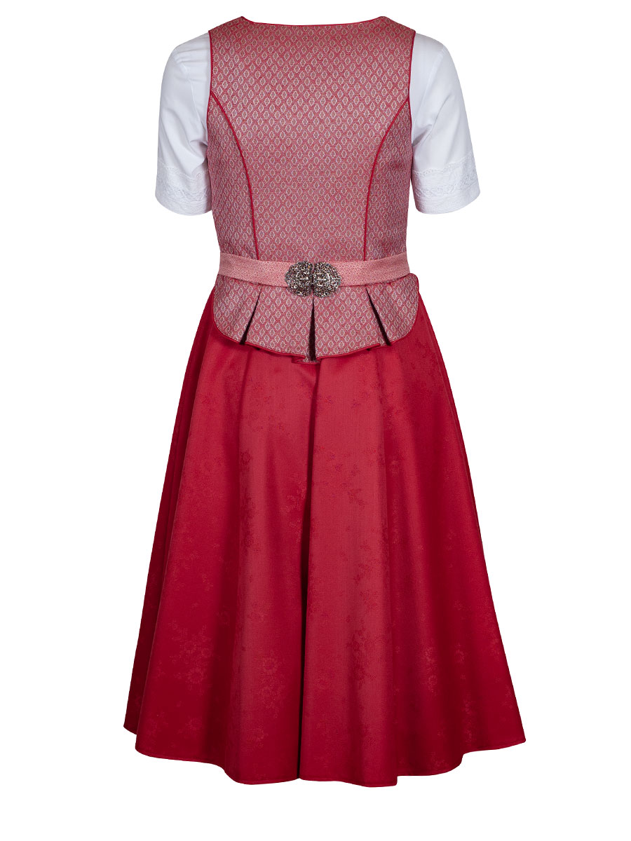Anno Domini Dirndl Katherl, festlich, Schoßerl, mohn-rot, 70lg #2