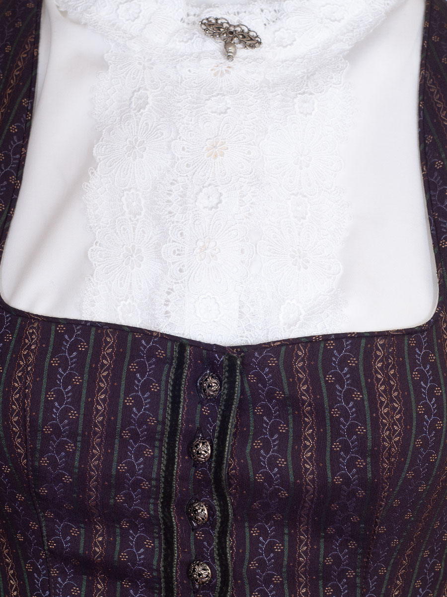 Anno Domini Dirndl Marei, marine-grün mit Gold gewebt, 70 cm #5