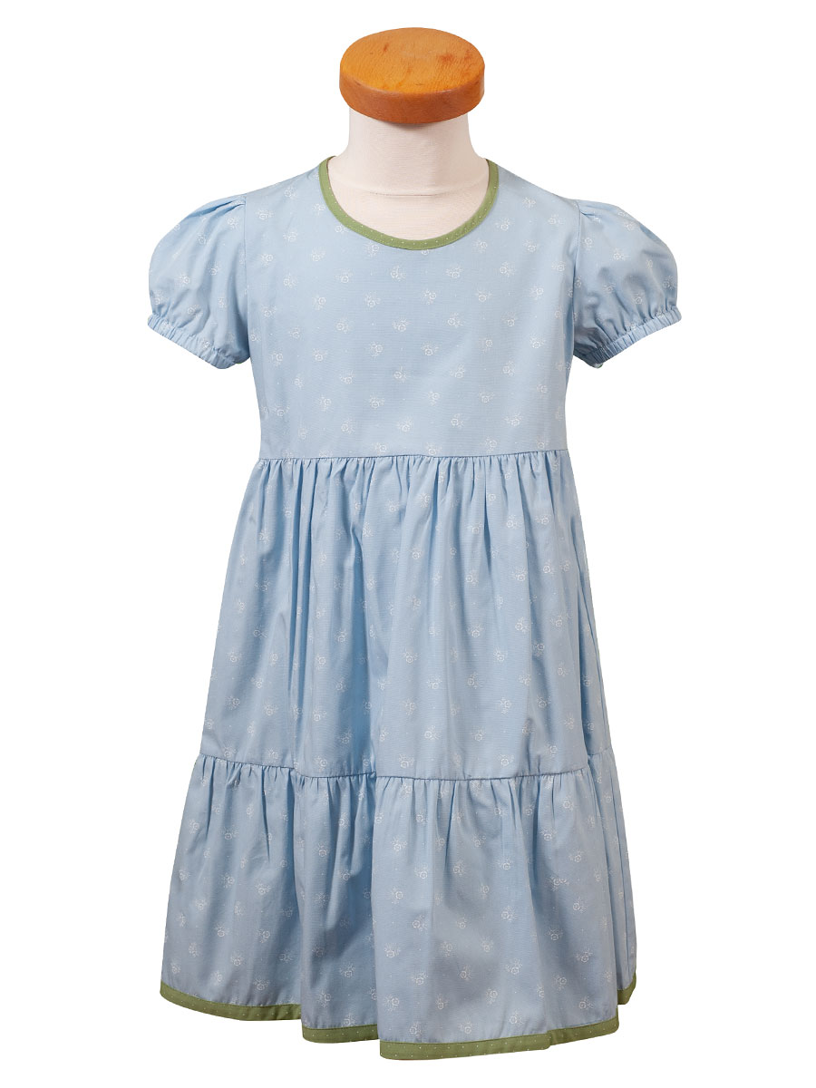 Hammerschmid Kinderkleid Bachsee, hellblau, Volantstil #1