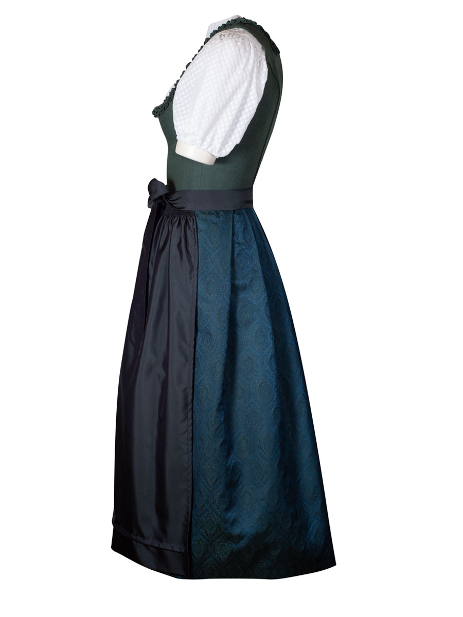 Wenger Leinendirndl Ally, grün, festlich, 80lg #2