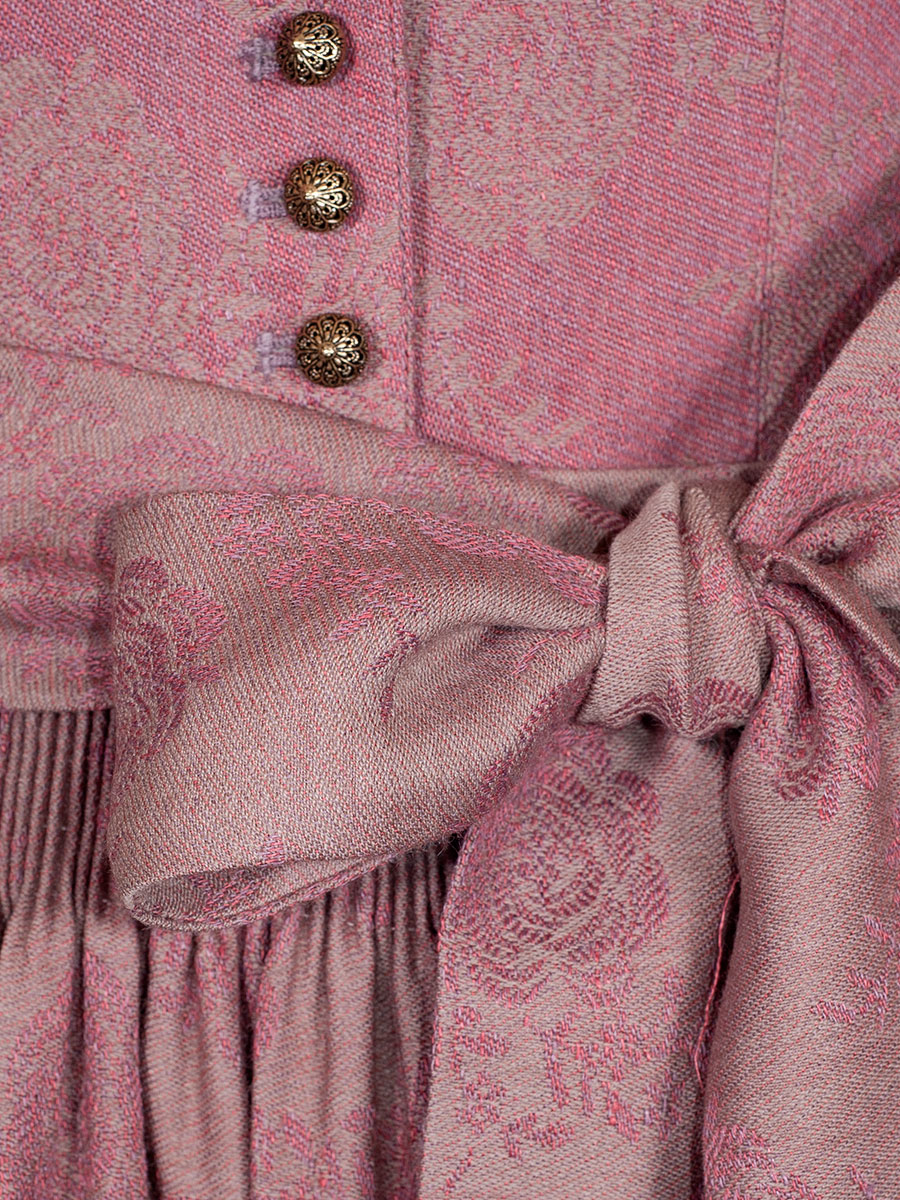 Gottseidank Dirndl Monika, kirschrot, hochwertig, festlich, 80cm #5