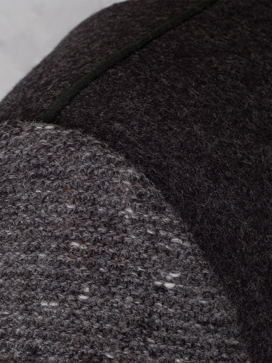 Kultkluft Reversjoppe Kreuzeck mit Strickarm, grau #7