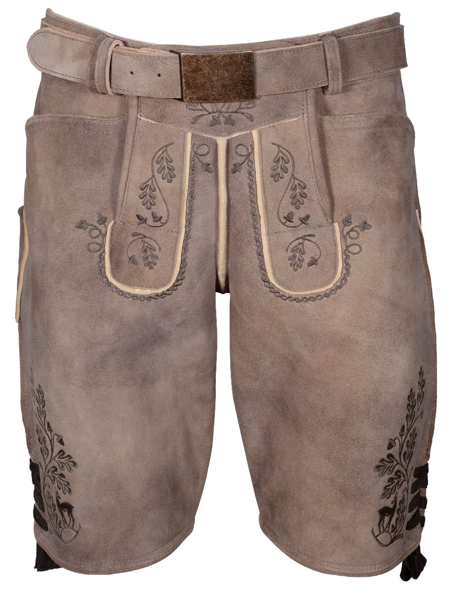 Weinbauer Kurze Lederhose Franz, Ziegenvelour, inka, oliver Stick #2