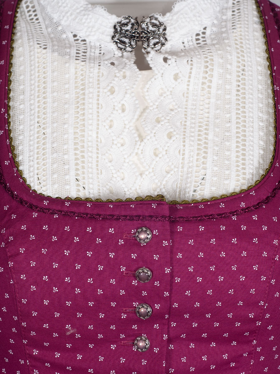 Hammerschmid Koflersee Dirndl, beere-oliv, 80lg #5