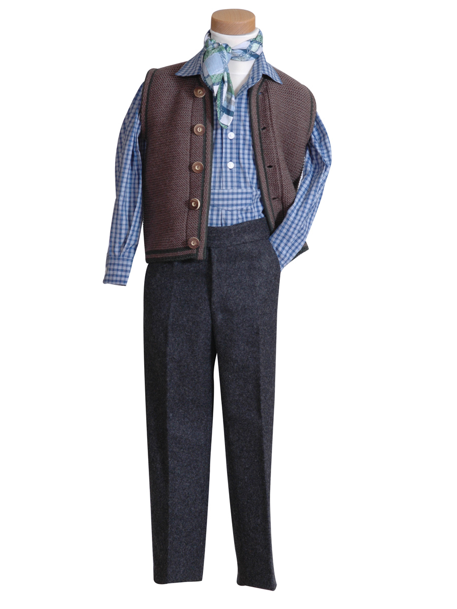 Kinder-Lodenhose Berlin grau #5