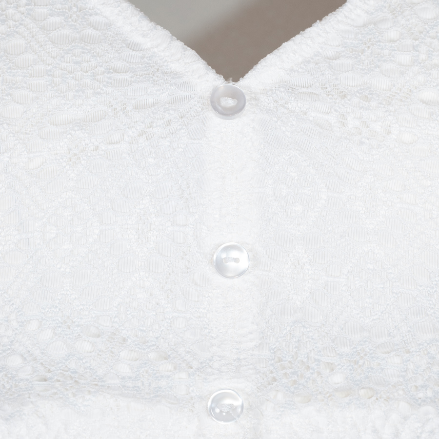 Susa Dirndlbluse, Spitze,3/4-Arm, ivory #3