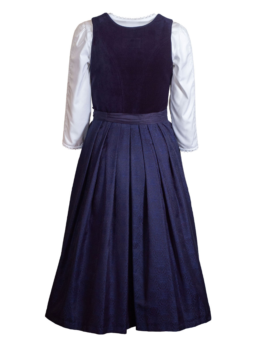 Wenger Viola Festdirndl, marine, Samtoberteil, 80lg #2