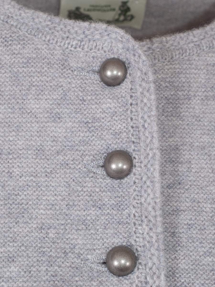 Astrifa Capua Dirndl-Strickjacke, hellgrau, Kugelknöpfe #5