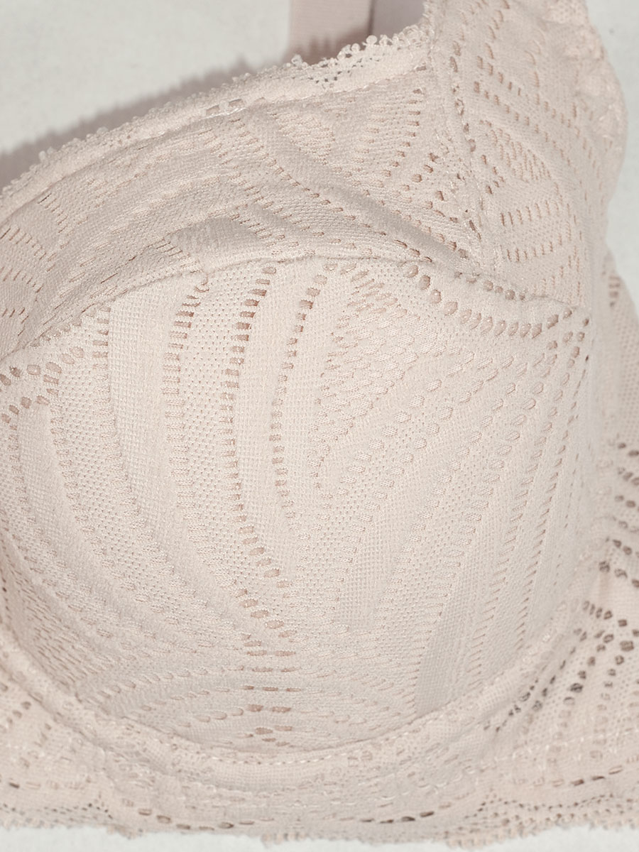 Susa Dirndl-BH Spitze, mit Bügel und Push, sand #3