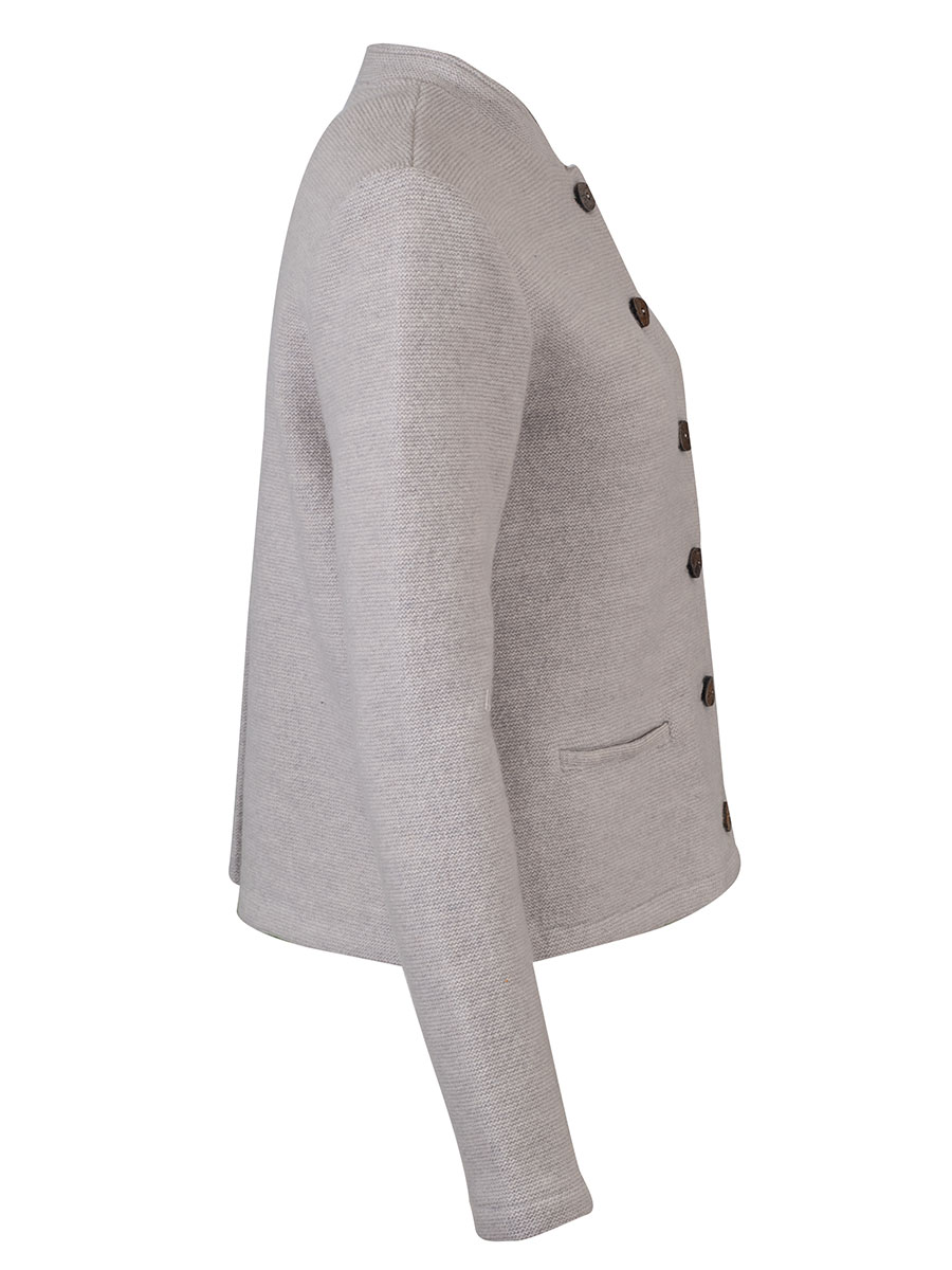 Stapf Strickjacke Marie, ecru, natur, Rückenfalte #2
