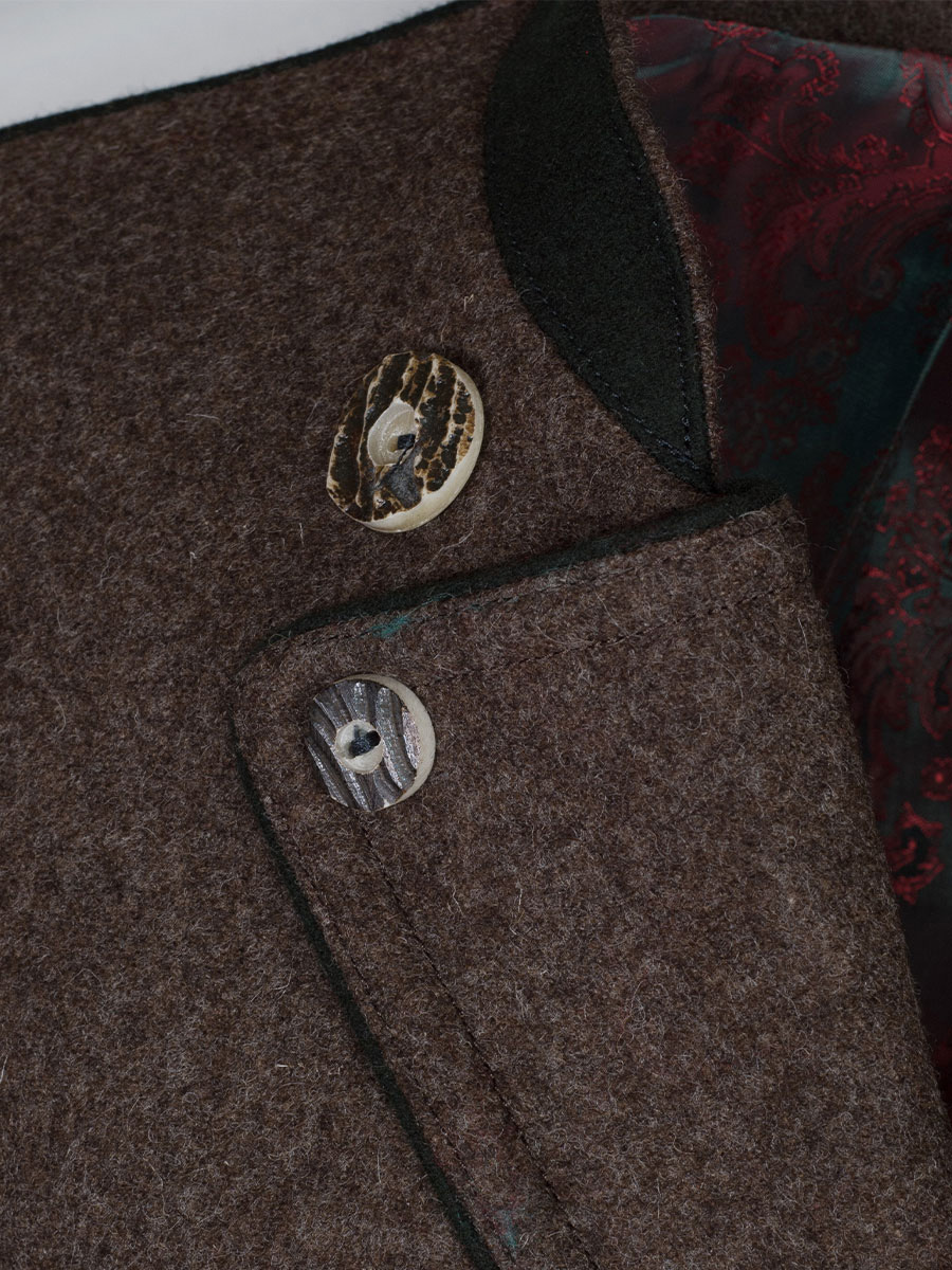 Kultkluft Reversjoppe Kreuzeck mit Strickarm, braun #7