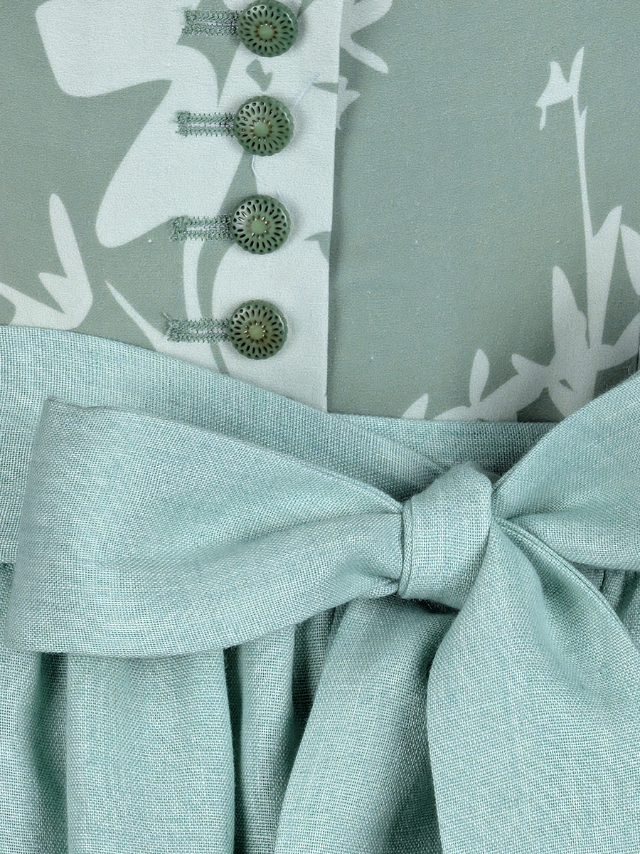 Waldorff Dirndl Calendula, grün, 80lg #3