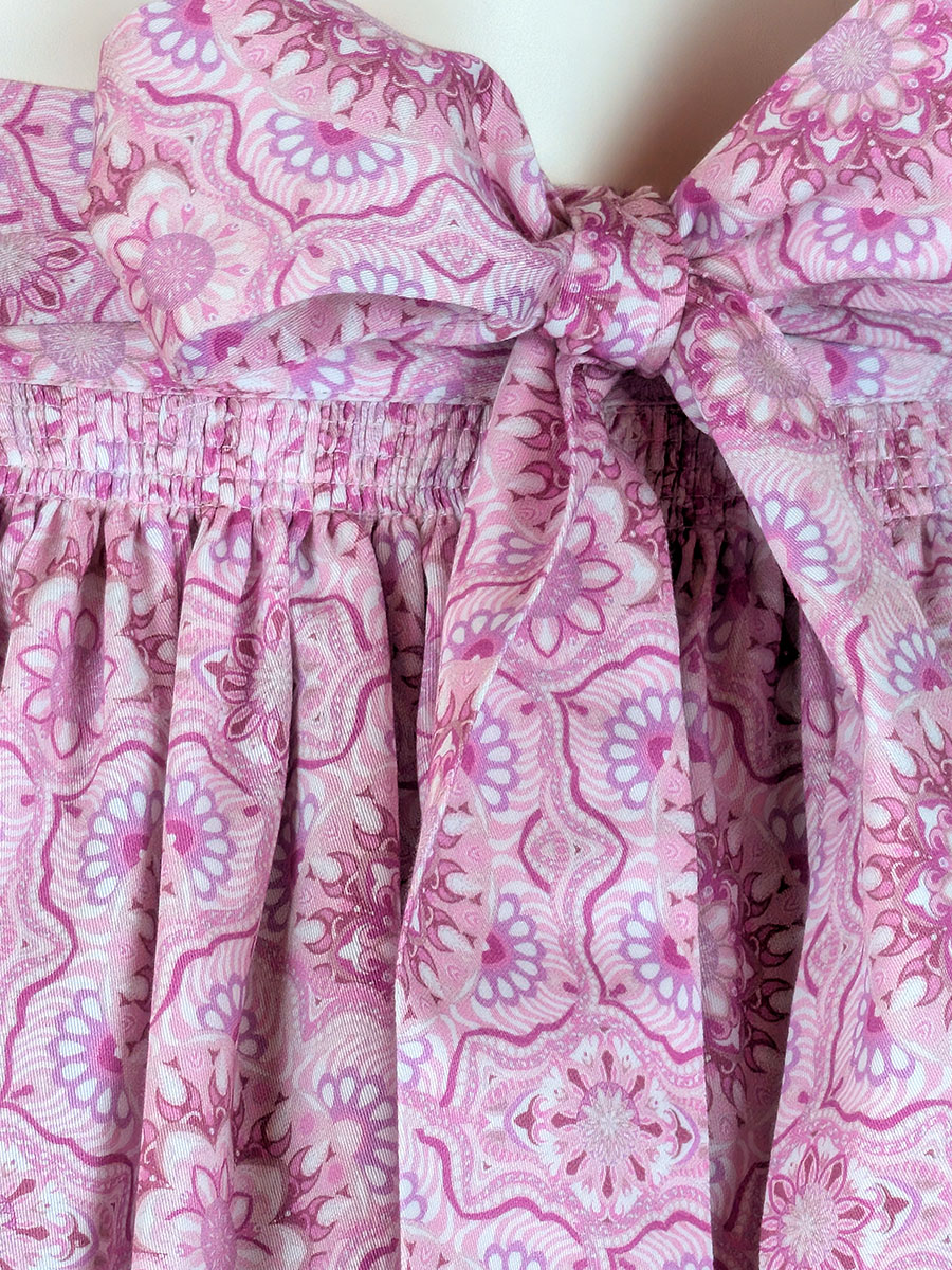 Hammerschmid Baumwollschürze pink gemustert, 77cm #2