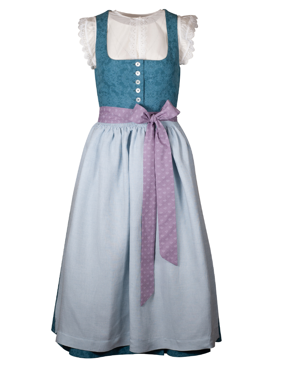 hausg'macht Dirndl Pillersee, petrol, 80lg #1
