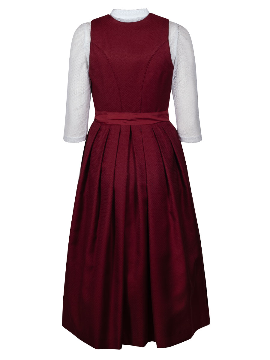 Wenger Fest-Dirndl Sophie, kirschrot, 80lg #3