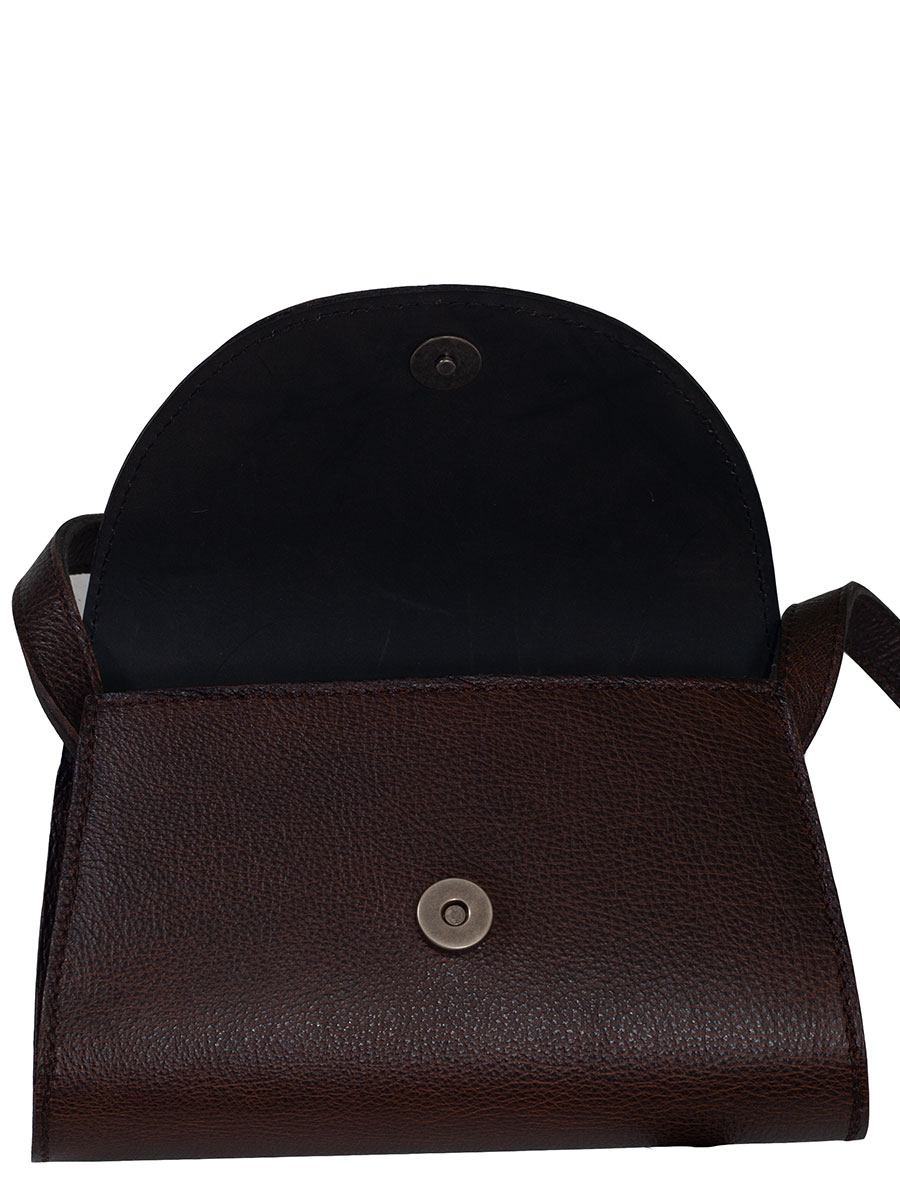 Sima Trachten Umhängetasche, Leder, braun, schlicht #2