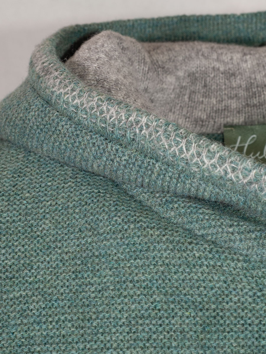 Huber Kapuzen-Strickjacke Marianne, salbei-silber #5