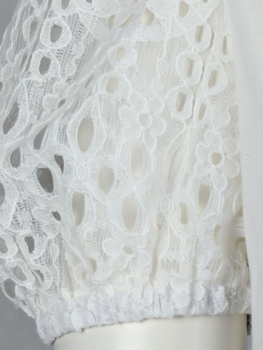 Country Line Shirtbluse, creme, Puffarm #2