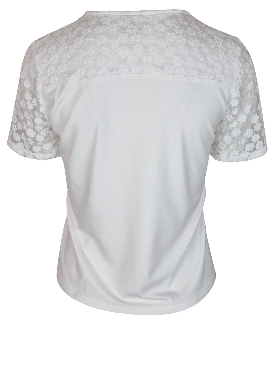 Berwin & Wollf Shirtbluse, weiß, mit Spitze #3