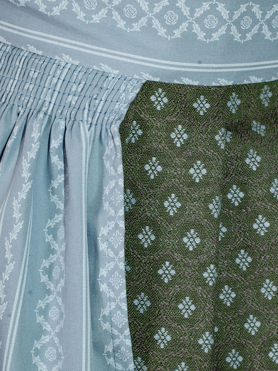 hausg'macht Koflersee Dirndl, grün-blau, mit Schließe, 80lg #4