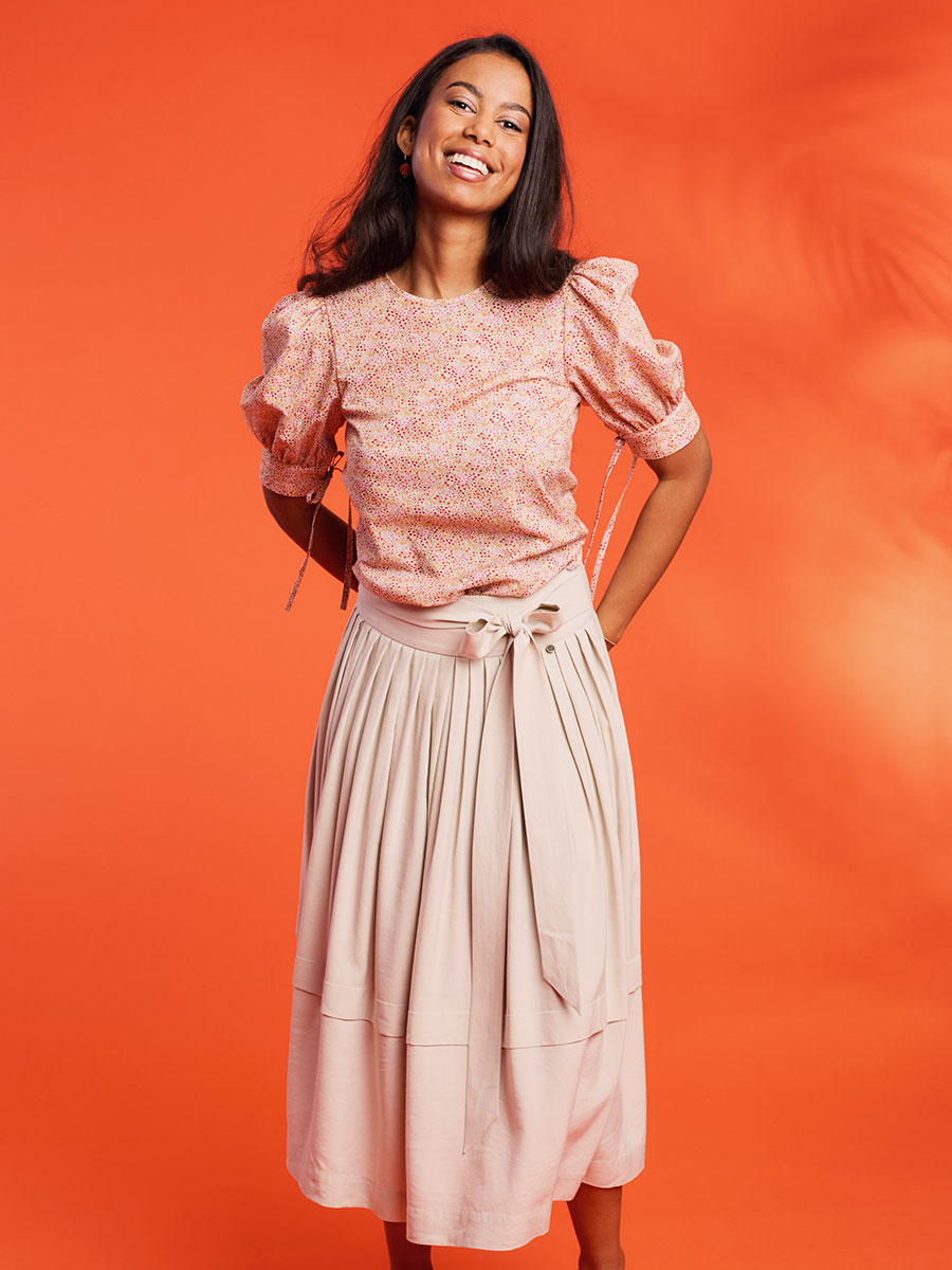 Rockmacherin Midi-Rock Kirchsee, beigegrau, mit Schleifenband #2