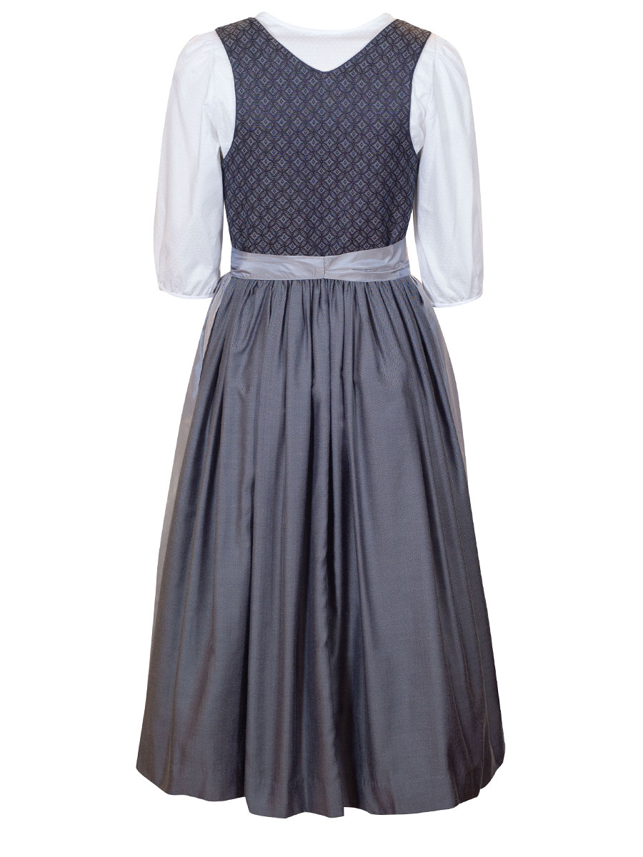 Wallnigg Festdirndl, blau, hochwertig, 80cm #4