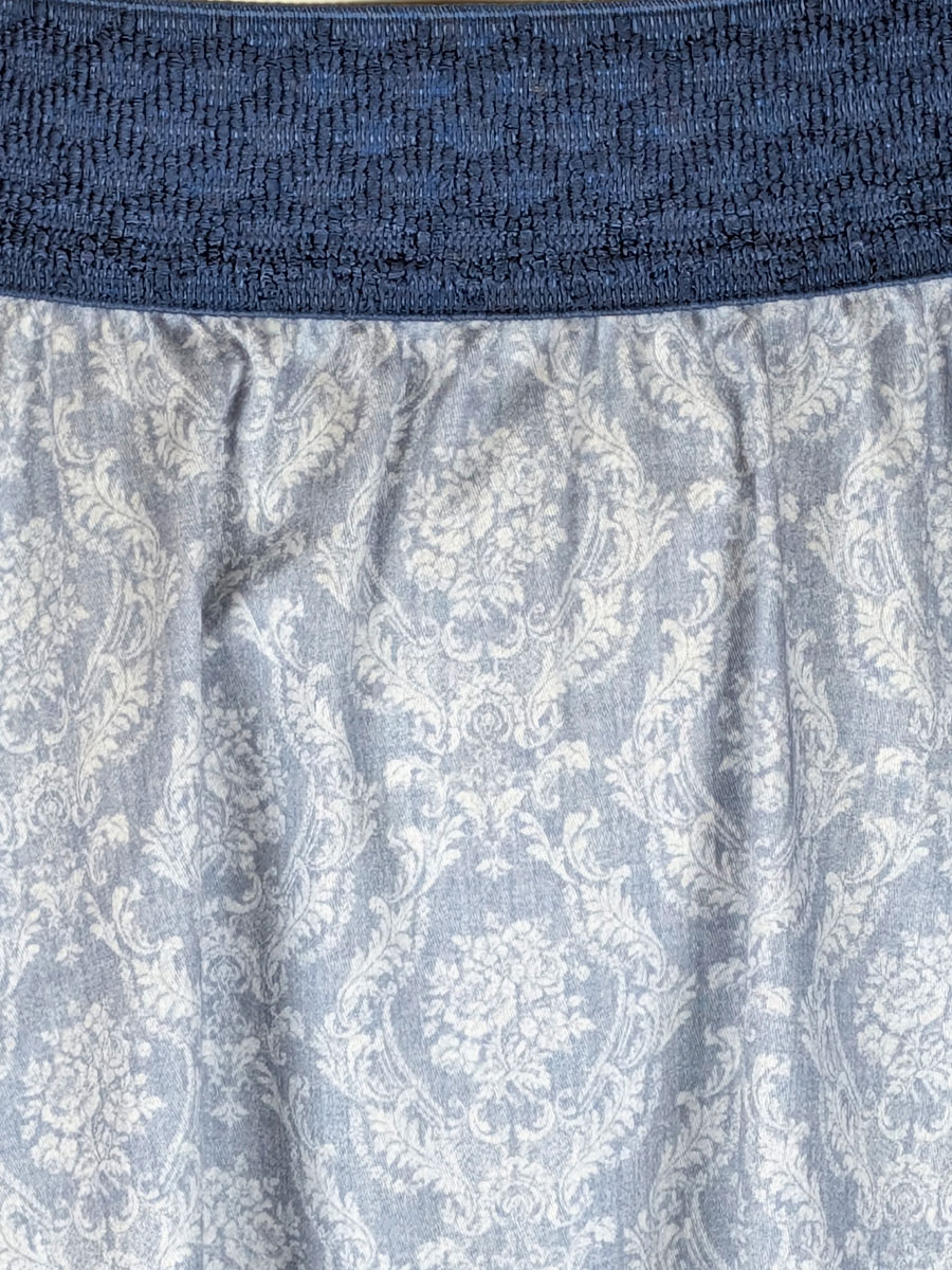 Berwin & Wolff Tellerrock, blau gemustert, Stretchbund #2