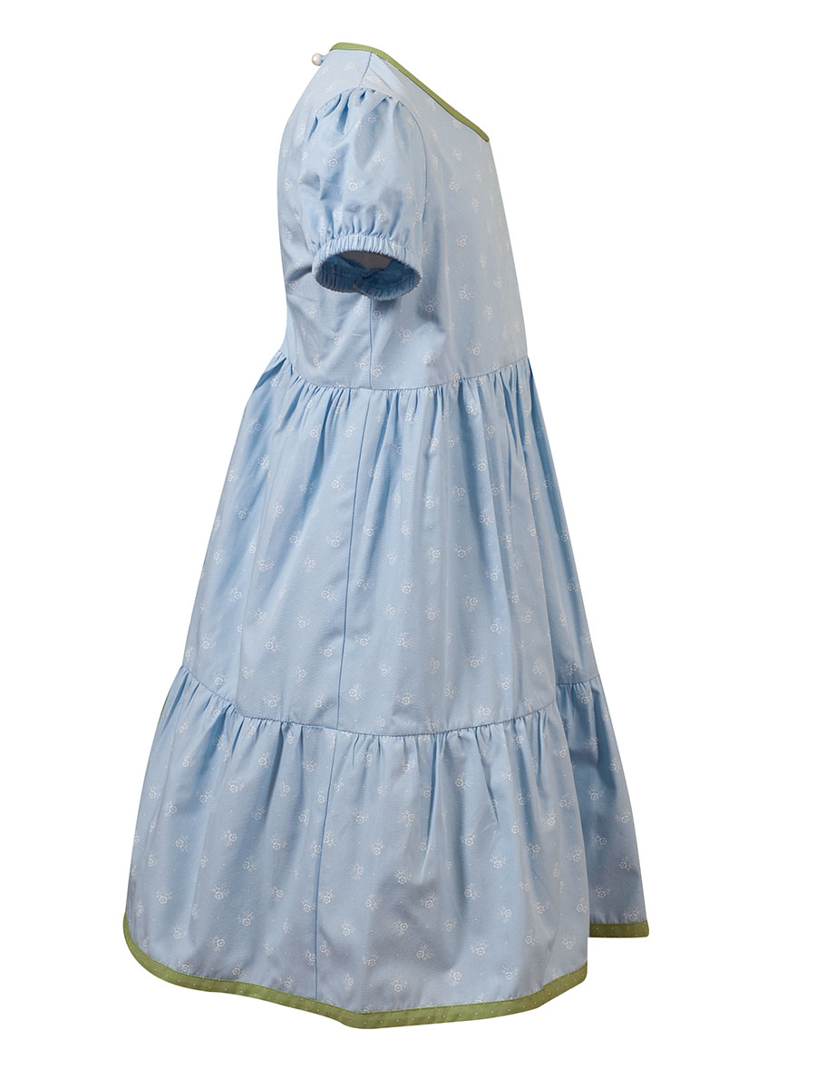 Hammerschmid Kinderkleid Bachsee, hellblau, Volantstil #2