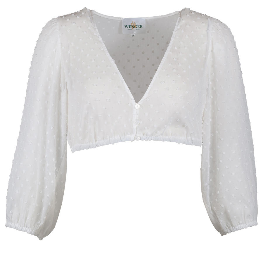 Wenger Dirndlbluse Kata, Noppenmuster, ecru #1