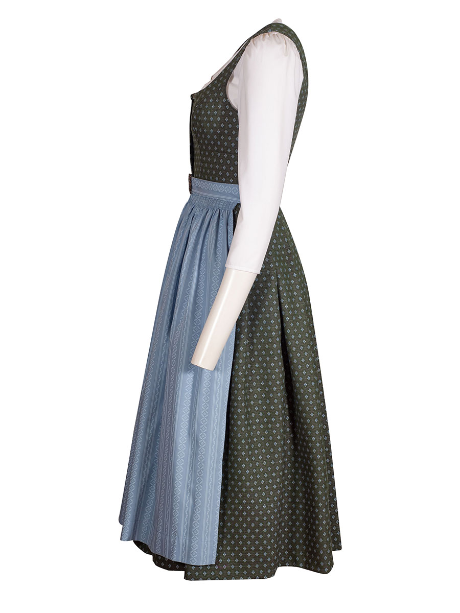 hausg'macht Koflersee Dirndl, grün-blau, mit Schließe, 80lg #2