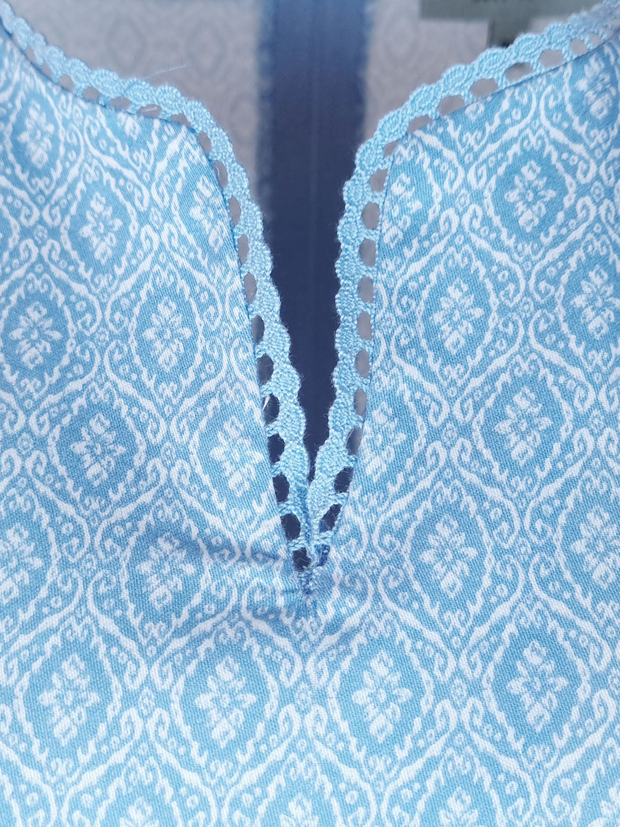 Berwin & Wolff Sommerkleid, hellblau, gemustert #2