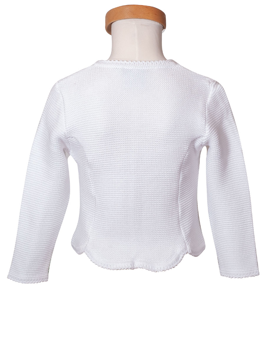 Ederer Kinder-Strickjacke weiß, Mädchen #2