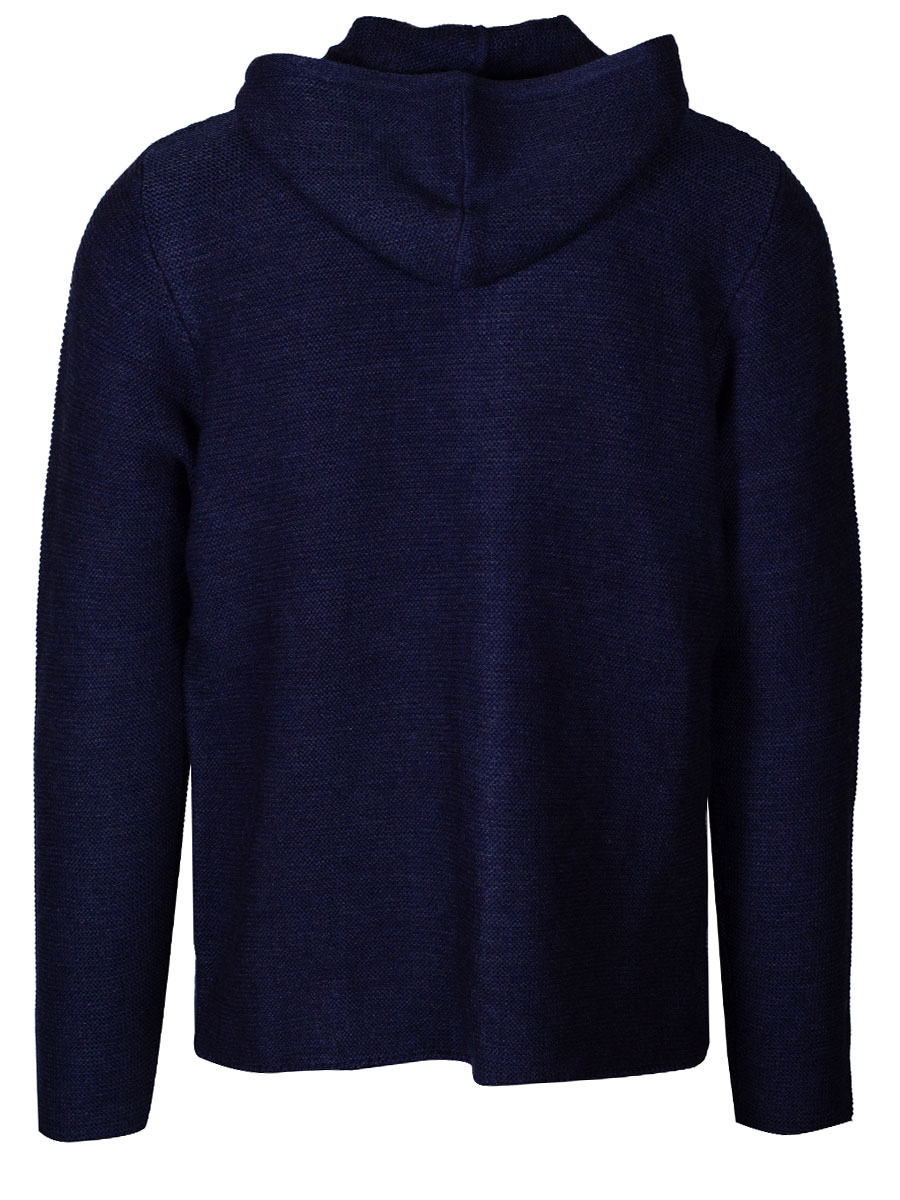 Hammerschmid Ludwig Kapuzen-Strickjacke, blau #2
